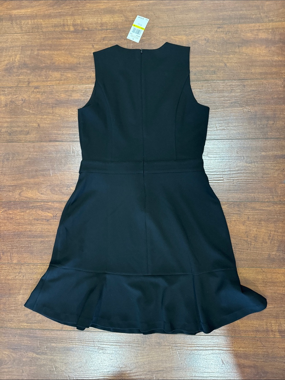 Michael Kors Black Sleeveless Ruffle-Hem Mini Dress - Picture 4 of 4